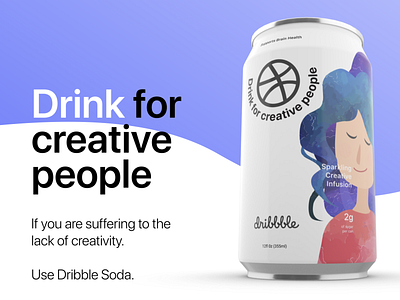 Drink for Creative People can dribbble drink drinking flat