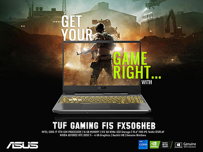 ASUS Tuf Gaming laptop design