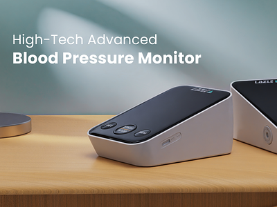 Blood pressure monitor - 3d visualization 3d advertising banner electronics product visualization render
