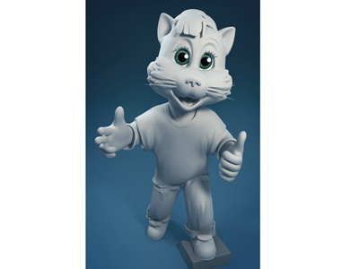 character 3d cat character