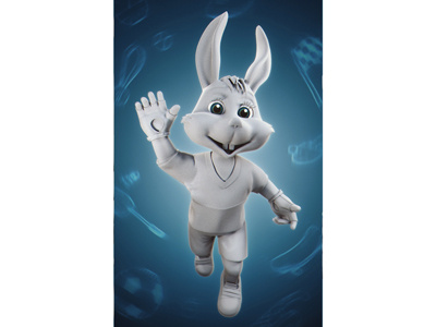 character 3d character corona render rabbit