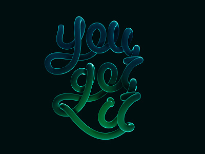 You Got It 3d 3d letters 3ds max corona greedy lettering render