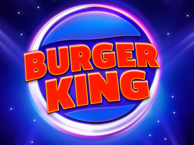 Burger King burger king layer style photoshop effect typography art