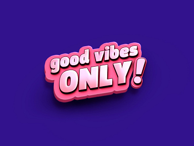 Don't Kill My Vibe 3d 3d icon 3d type bubblegum logo 3d logo design logo design concept typo