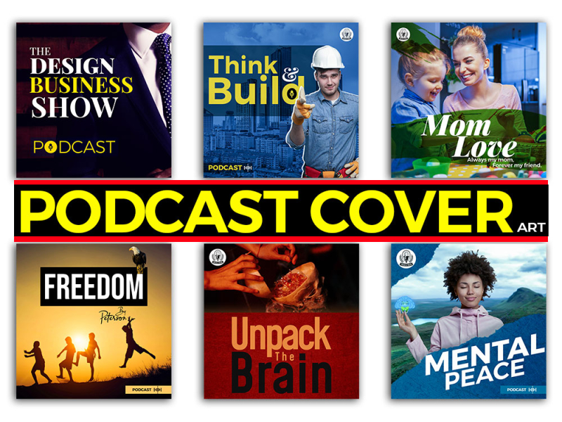 podcast cover design by Muhammad Junaid on Dribbble