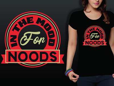 In the mood food noods t-shirt design