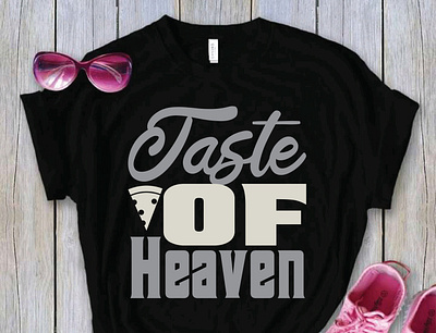 Jaste of heaven T-shirt design coffee drink food seafood wine