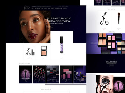Shopify - Surratt Beauty / Luxurious Makeup Palette branding business frontend graphic design graphql javascript jquery react shopify ui