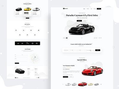 Web Design - Dreamcar / Dealer Website branding business car clean creative dealer frontend graphic design minimal trendy ui user interface ux website
