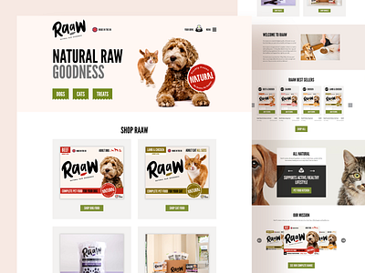 WordPress - Raaw Pet Foods back end customization branding business design frontend graphic design javascript jquery mysql php seo ui woocommerce wordpress