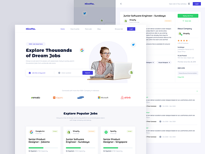 Job Hiring Landing Pages landing page ui website