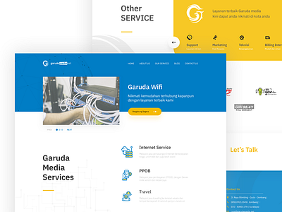 Garuda Media Exploration landing page website