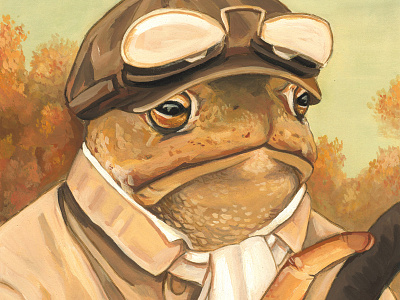 Mr Toad animals in clothes anthropomorphic classic illustration kenneth grahame literature mixed media storybook surreal toad victorian wind in the willows