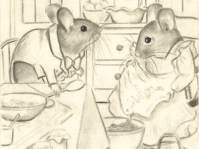 Sketchbook: Mouses & Houses WIP art character children drawing graphite illustration mice mouse pencil sketch sketchbook wip