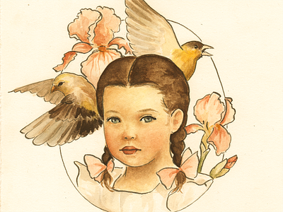 Hope Is The Thing With Feathers author birds book character childrens book creative design illustration kid lit painting picture book watercolor