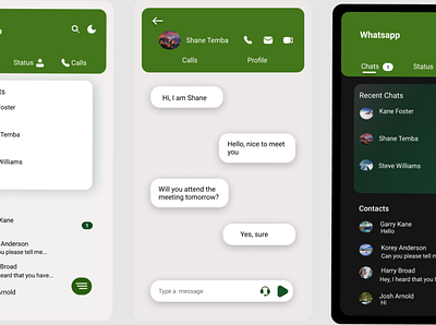 Redesigning Whatsapp graphic design leadership mobile interface product design ui ux