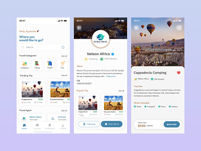 Travel App block chain design product design travel ui uiux ux