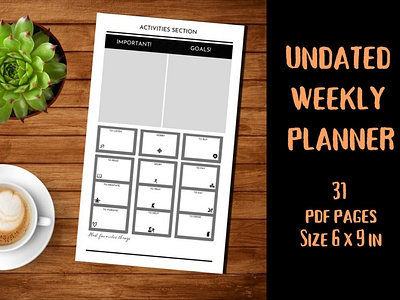 Undated Weekly Planner