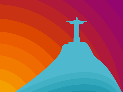 Corcovado illustration olympics paralympics rio rio2016 riodejaneiro