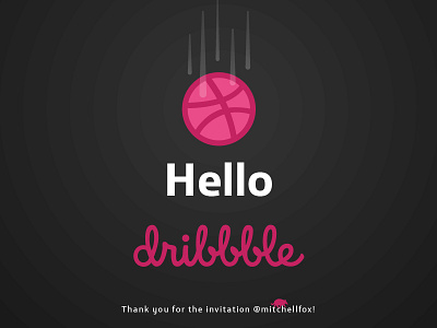 Let's play!!! debut dribbble hello mitchellfox play thank thanks