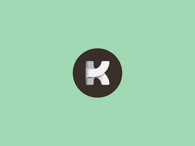 Kislinger Media Group 3d brand geometric geometry group k letter logo media shadow