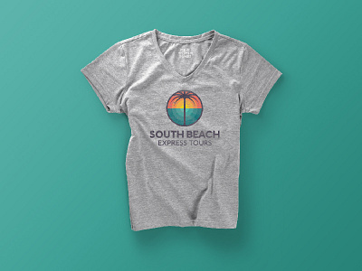 South Beach Express Tours beach miami palm south sun t shirt tourism tours tropic tropical usa
