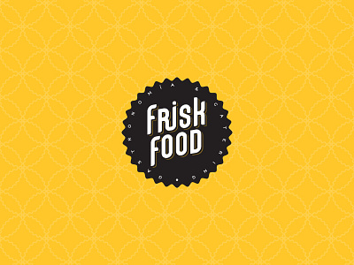 Logo for Frisk Food brand catering food gastronomy logo shadow typography