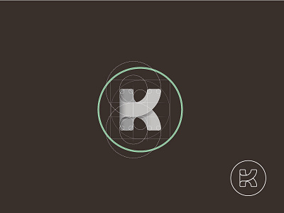 Kislinger Media Group brand geometic geometric geometry grid group k letter logo media shadow