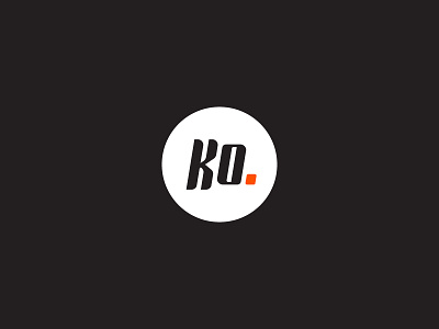 Komienza. application black brand entrepreneur italic logo logotype orange secondary typography