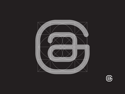 a + g = monogram. Grid.