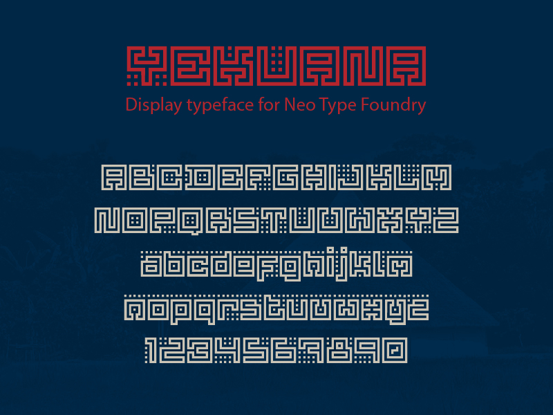 Yekuana Typeface aboriginal design display font geometric geometry letter type typeface typography venezuela