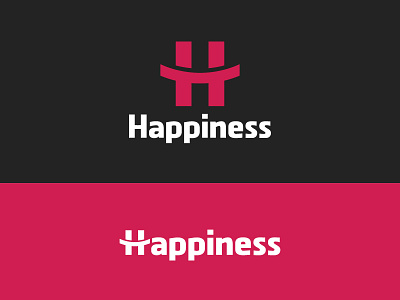 Logo for Happiness. brand e commerce gray h happiness happy logo logotype red