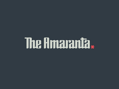 The Amaranta entrepreneurs ligatures logo logotype magazine type typeface woman
