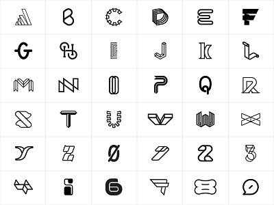 36 Days of Type / 2017 2017 36daysoftype brand geometric geometry letters lines logo minimal type