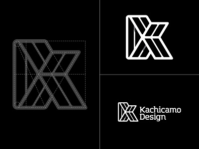 Kachicamo Design design freelance identity initial k kachicamo letter logo minimal new