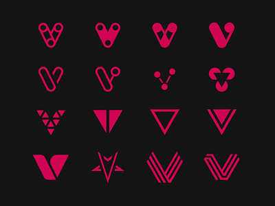 VVVV experimental icons typography v