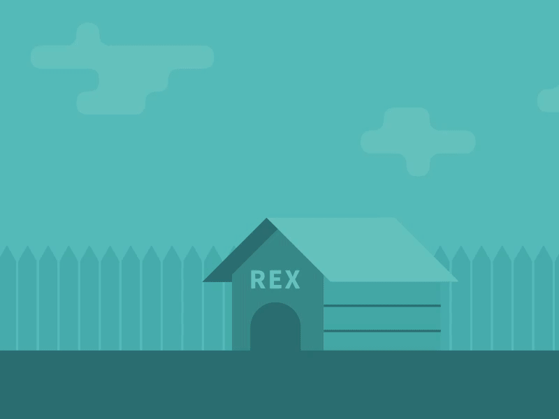 Animated illustrations – L-Rex animation design dog illustration motion vector