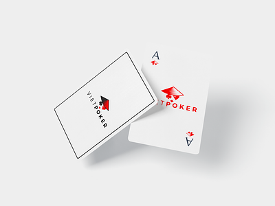 Logo "VietPoker" branding logo minimal poker