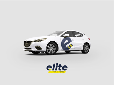 Logo "Elite" branding car elogo logo minimal minimalist rent rentacar