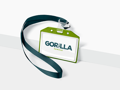 Logo "Gorilla" gorilla graphic design green logo minimal minimalist