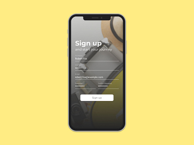 #DailyUI Challenge - Sign Up app branding daily ui daily ui challenge design ui ui design user interface user interface design ux ux design