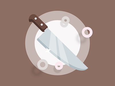 Knife badge food knife
