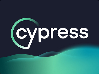 Cypress branding colours creative design gradients graphic design logo presentation