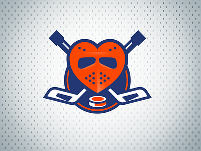 I love hockey heart hockey logo