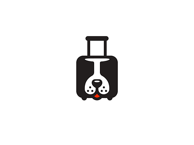 Travel Dog branding dog logo pet suitcase travel