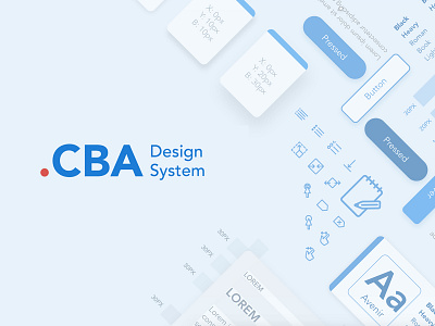 CBA Design System design system product design ui userinterface web web design