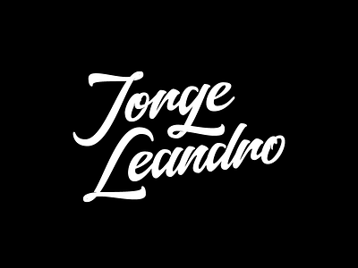 Jorge Leandro branding brushpen custom font handmade lettering letters logo type