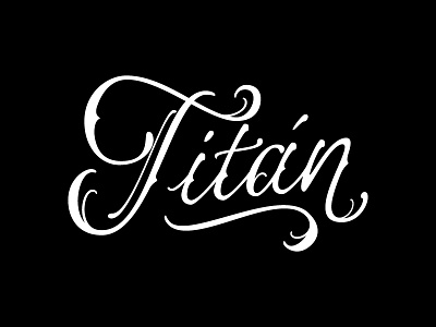 Titán Tattoo Studio branding custom handmade lettering letters logo logotype tattoo typography