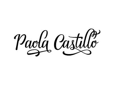 Paola Castillo branding brushpen custom handmade identity lettering letters logo logotype type typography