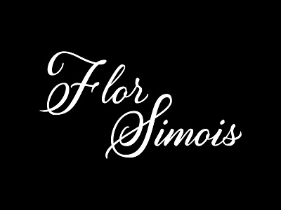 Flor Simois branding custom handmade indentity lettering letters logo logotype type typography